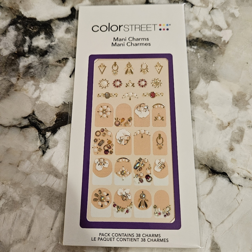 Color Street Pearl Please Mani Nail Charms